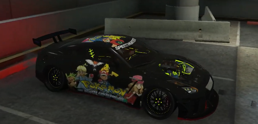 Nissan GTR Animated Pokemon Livery