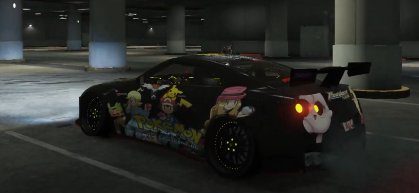 Nissan GTR Animated Pokemon Livery