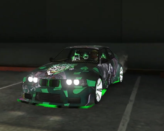 BMW E36 Animated Joker Livery