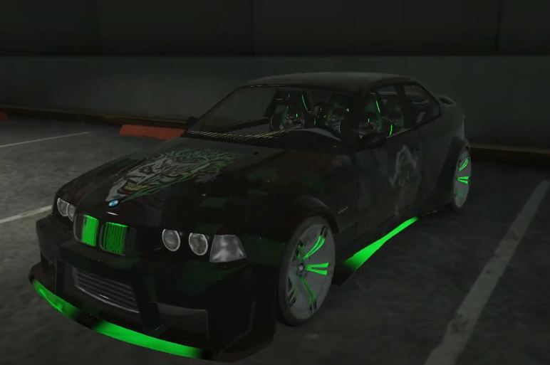 BMW E36 Animated Joker Livery